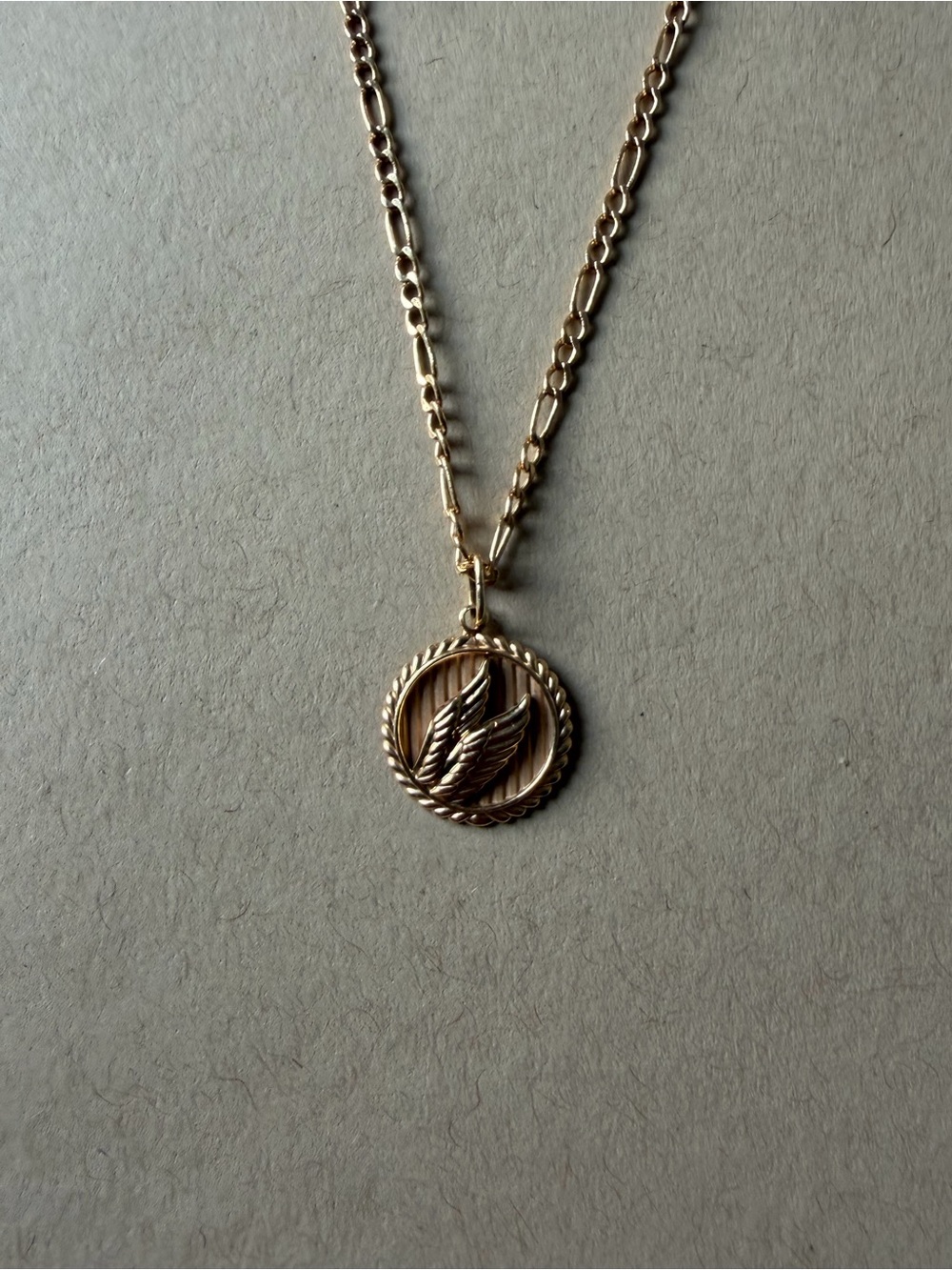 Mejuri Gold Wing Medallion Necklace